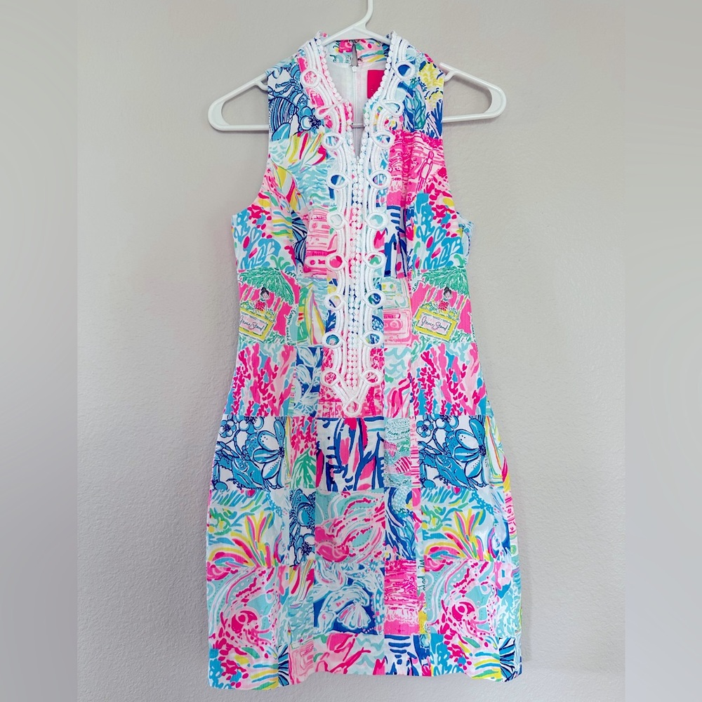 EUC Alexa zipper shift in Summer Remix patchwork size 0
